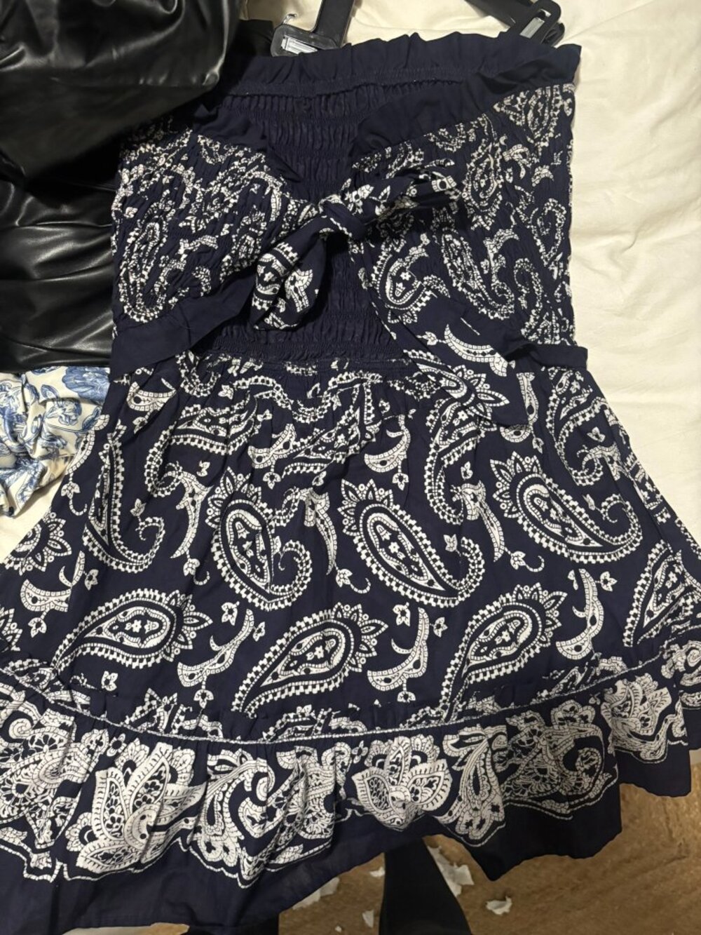 Mini dress with tie back!
